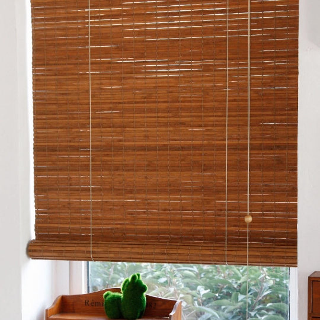 Custom Bamboo Blinds Curtainshadeswindowroller Etsy