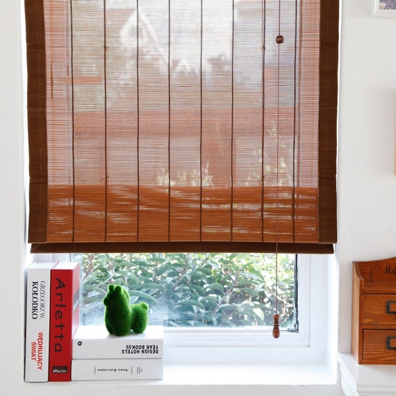 Custom Bamboo Blinds Curtainshadeswindowroller Etsy