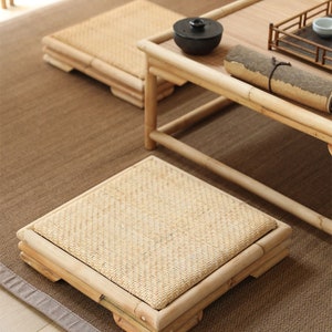 Square Seat Cushions, Extra Thick Chair Cushions, Japanese Style Tatami  Buttock Cushion Office Soft Meditate Crowded-b 45x45x10cm, Cisea