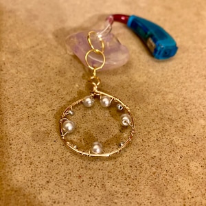 Silver Beaded Hearing Aid Earrings