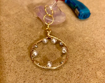 Silver Beaded Hearing Aid Earrings