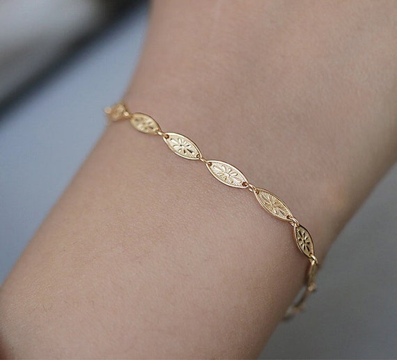 Gold Silver Plated Leaf Bracelets