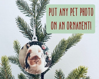 Custom Pet Photo Ornament