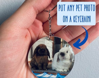 Custom Pet Photo Keychain