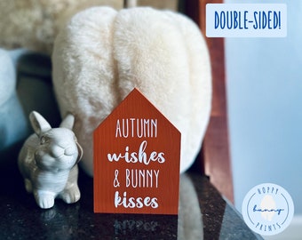 Autumn Wishes and Bunny Kisses/Thankful Blessed Bunny Obsessed Fall House Décor