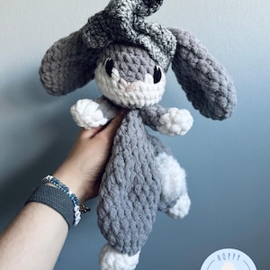 Bunny Snuggler | Bunny Lovey | Bunny Stuffie | Crochet Bunny | Amigurumi Bunny