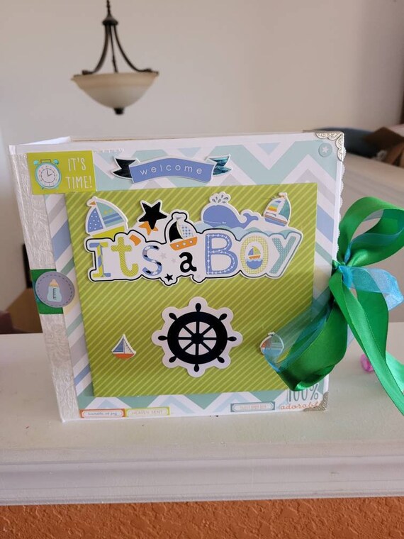 Baby boy first year album Etsy