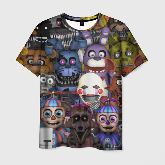 Five Nights at Freddy es TShirt FNAF Animatronics Shirt Etsy