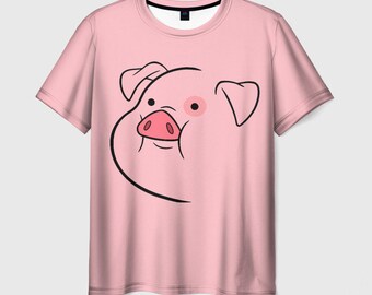 Gravity Falls Waddles Pig T-Shirt, Premium Quality  Shirt, Men's Women's All Sizes