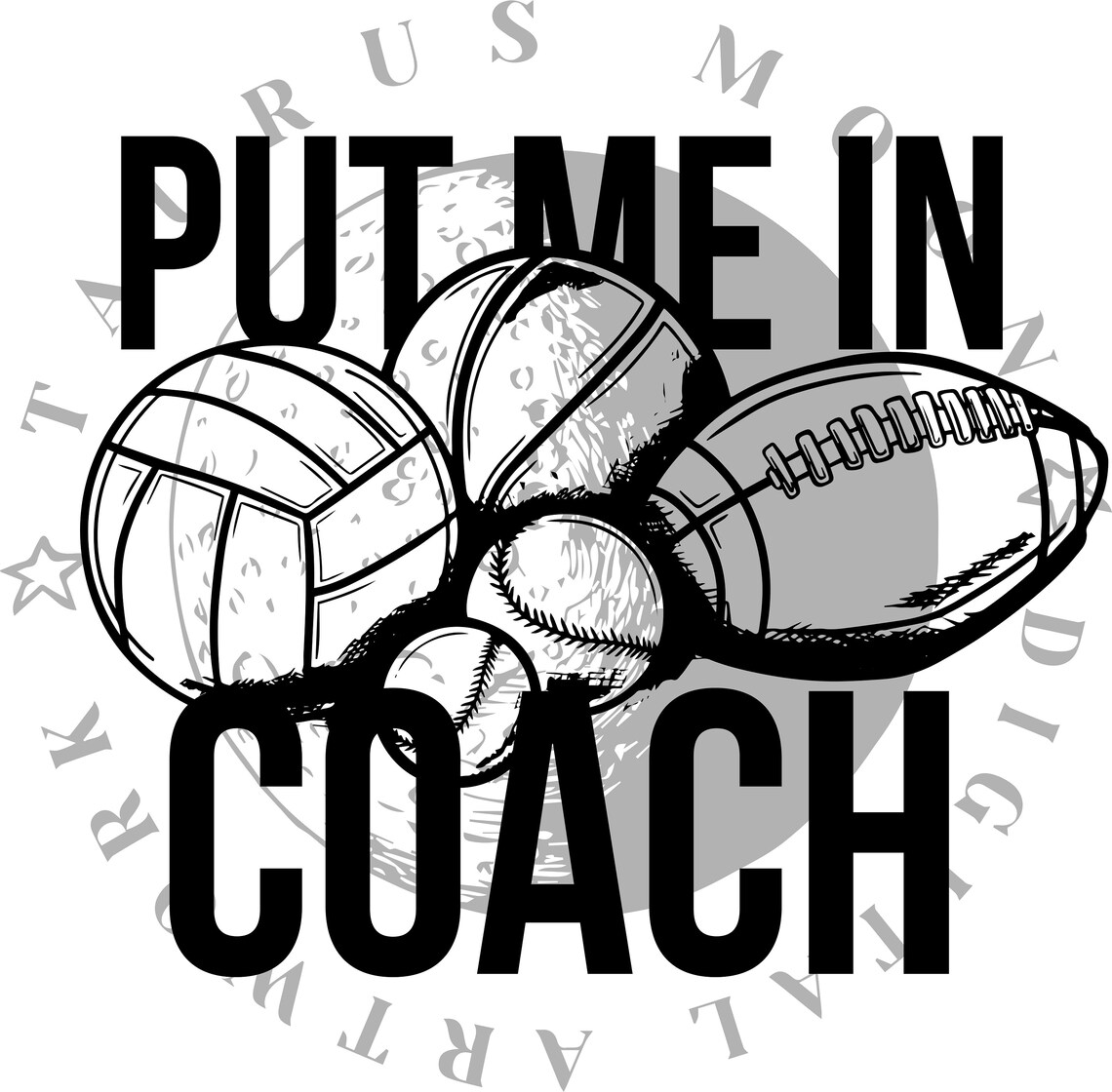 Put Me In Coach SVG Shirt Design Youth Shirt Etsy