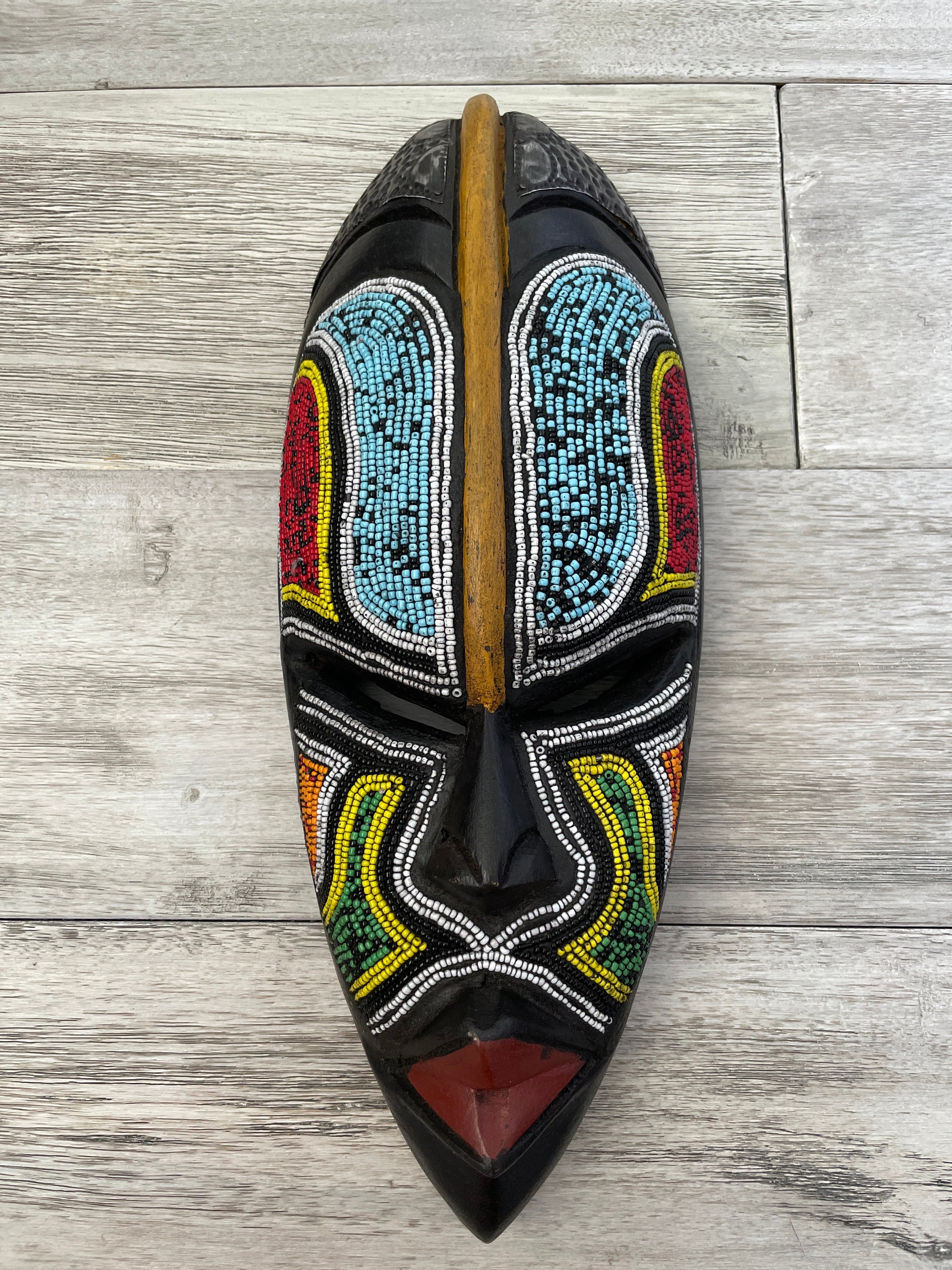 African Tribal Mask Wall Art | Etsy