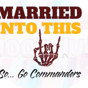 Trending verheiratet in This Kommandanten Washington Football Team NFL SVG & PNG Sofortiger Download digital