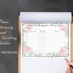 Telephone Witnessing Tracker Printable Letter Writing Tracker / JW Ministry supplies / JW service supplies Digital Pdf