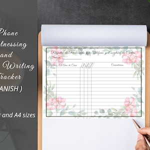 Telephone Witnessing and Letter Writing Tracker / JW Ministry supplies / JW service supplies / Predicando por Teléfono y Escritura de Cartas