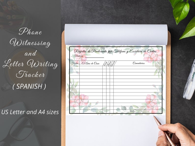 Telephone Witnessing and Letter Writing Tracker / JW Ministry Supplies ...