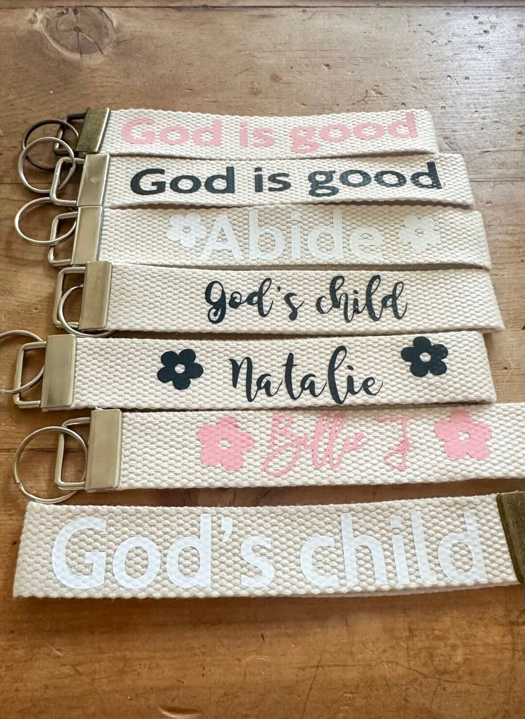 Personalized Faith Key Wristlet | Inspirational Keychain | Religious ...