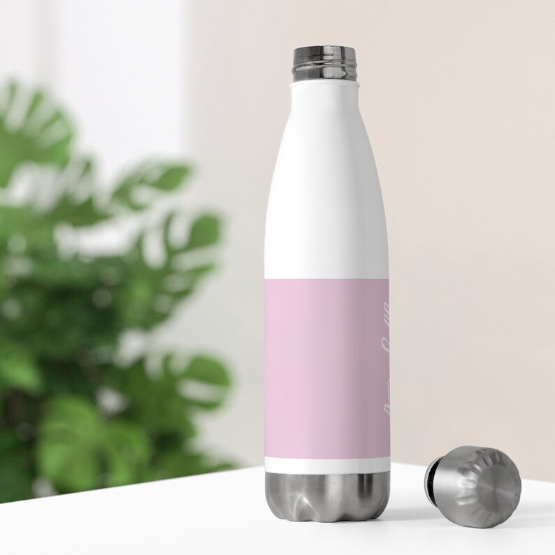 Personalized Water Bottle, Pink Flask, Insulated Bottle, Bridesmaid Gift, Sports Gym Bottle, Personalized Gift, Cute Water Bottle image 4