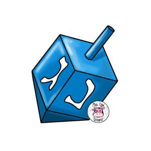 TEMPLATE: Dreidel-Hanukkah-Door Hanger Template-Digital Download
