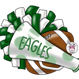 Door Hanger TEMPLATE: Cheer | Football | Pom Pom | Door Hanger | Digital Download | Cheerleader Printable Pattern