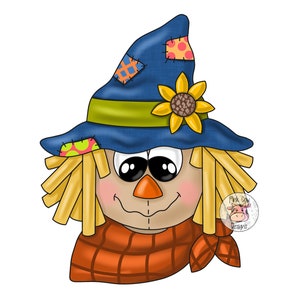 TEMPLATE: Scarecrow-Fall Door Hanger Template-Digital Download