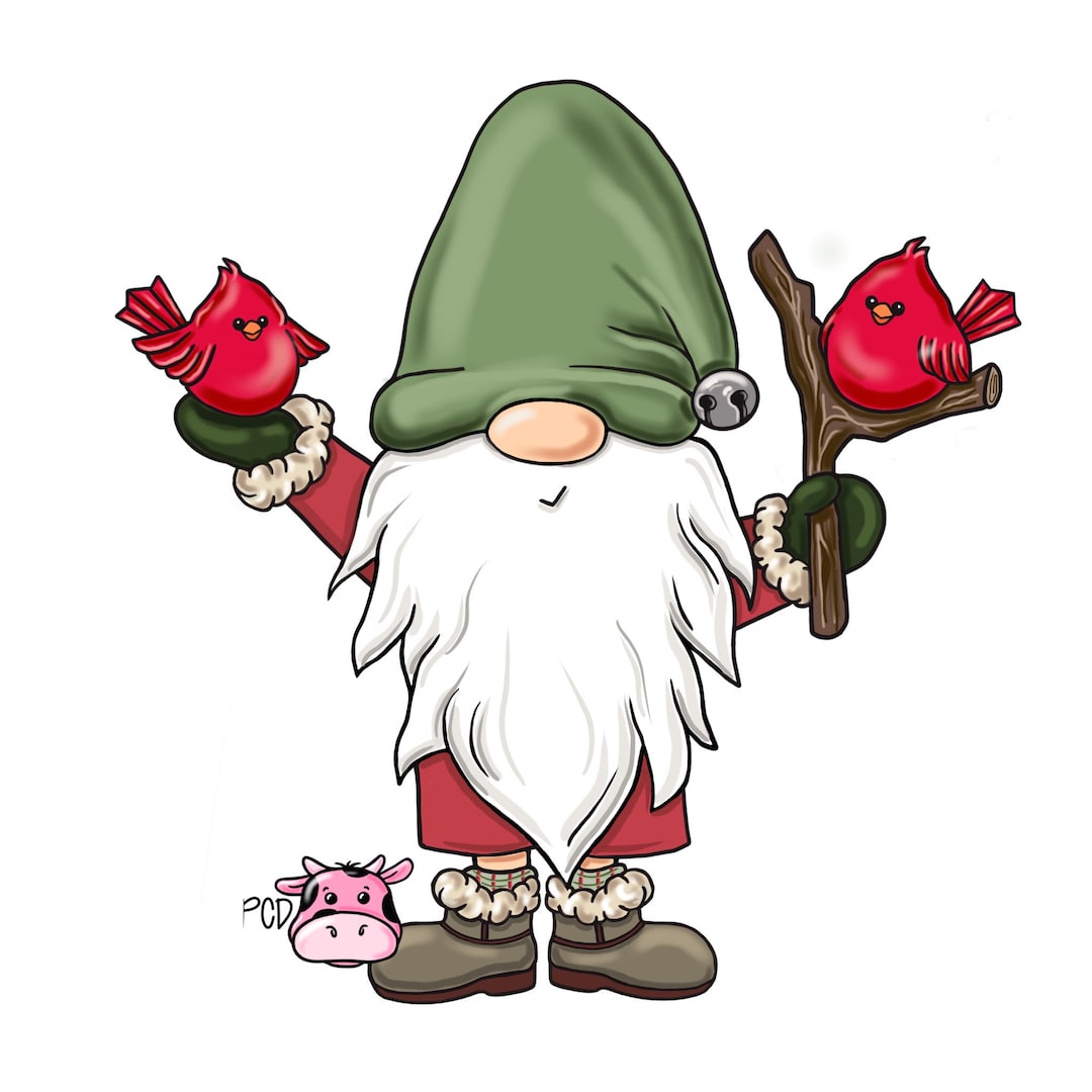 Door Hanger TEMPLATE: Woodland Gnome Door Hanger Template | Winter ...