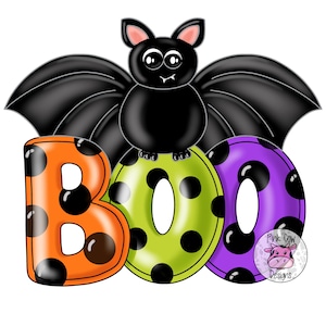 Door Hanger TEMPLATE: Halloween | Bat | Boo | Door Hanger Template | Digital Download | Halloween Printable Pattern