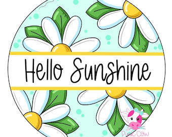 MODELLO: Hello Sunshine - Modello per appendiporta - Download digitale - Stampabile
