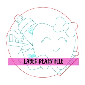 LASER BEREIT Datei: Zahnarzt-Hygienist-Beruf Türschild-Vorlage-Digital Download-SVG-Datei