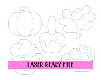 LASER READY File: Fall Attachment Bundle-Door Hanger Template-Digital Download-SVG File