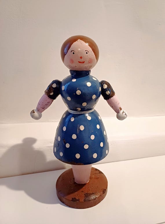 Wooden doll model