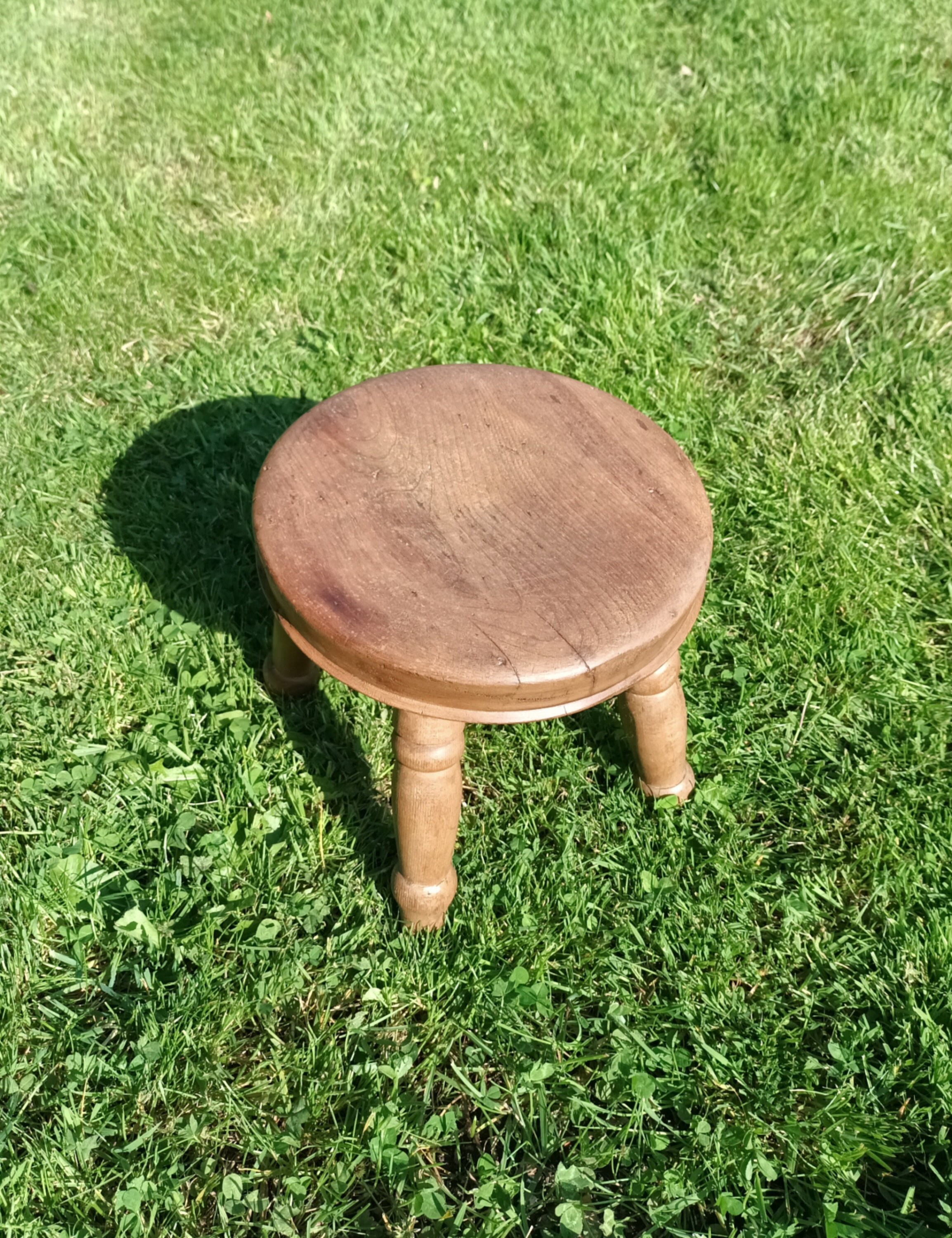 Mini Victorian Elm Stool Wooden Stool Mini Stool Rustic Etsy UK