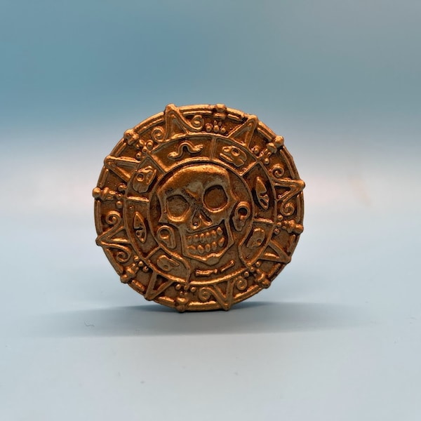 Cursed Aztec Gold Coin - Pirates of the Caribbean Prop Gold Coin