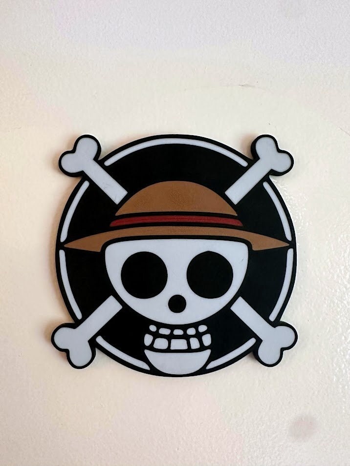 StrawHat Flag and Mask and more to decorate your room , buy and join the  Straw Hat crew Sticker for Sale by PalmMurrdg