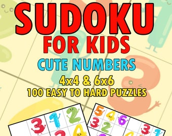 kids sudoku 4x4 etsy