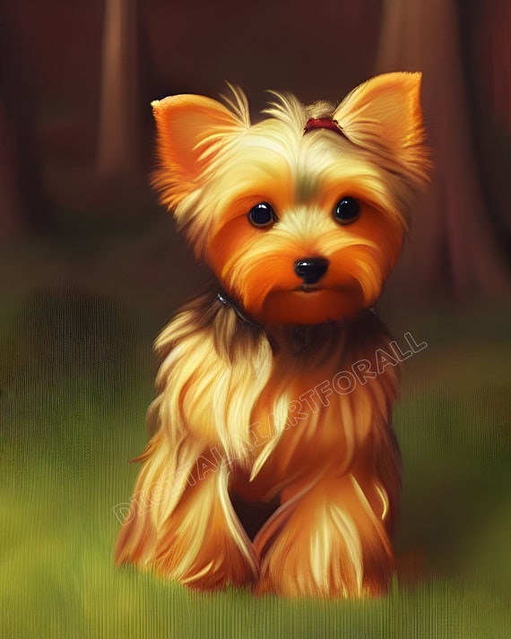  Poster of Yorkie, Yorkshire Terrier High Fashion