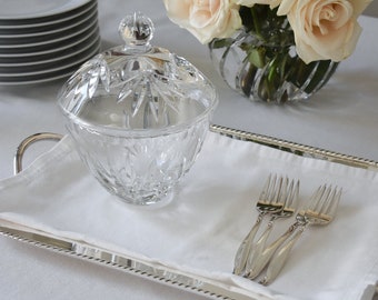 Crystal Cookie/Candy Jar/Biscuit Barrel with Lid