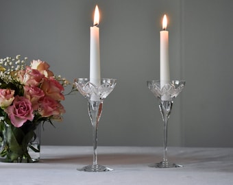 Crystal Candleholders (Set of Two)