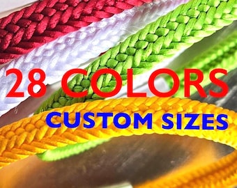 Pulseras de verano: Cordón de satén tejido de color personalizado con cierre magnético, talla ajustable.