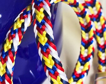 Custom Color Friendship Bracelet: Handwoven Satin Cord with Magnetic Clasp
