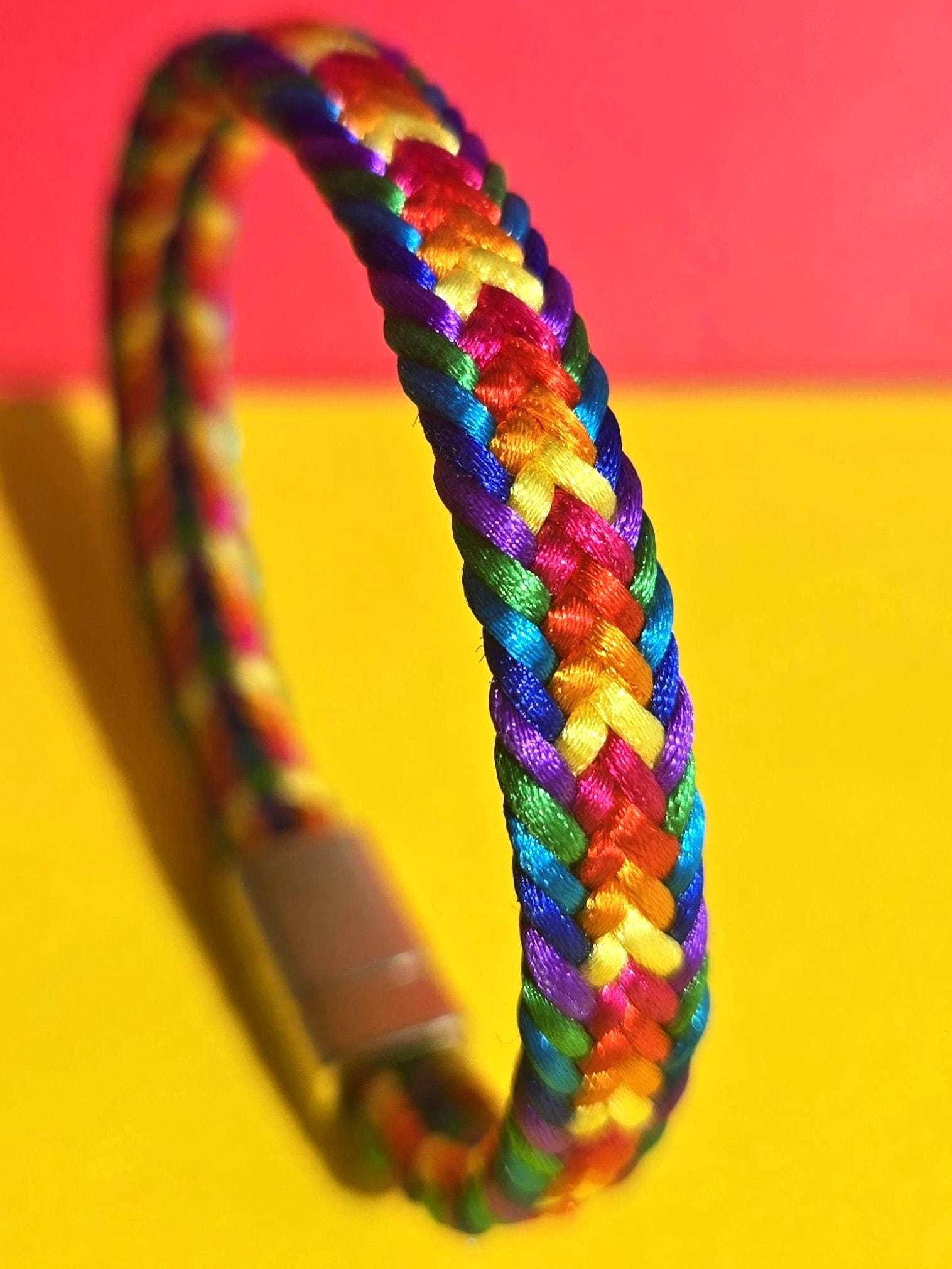 Pansexual Bracelet Pan Prde Flag LGBT Wrstband - Etsy UK