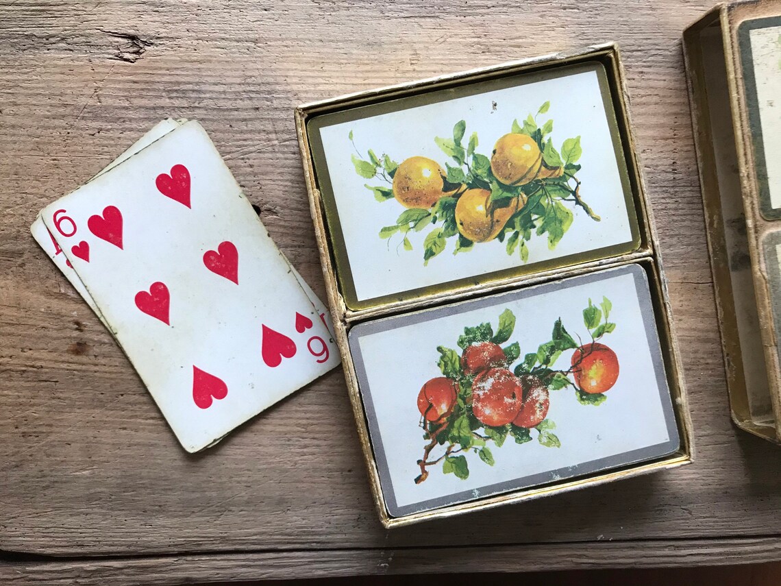 Vintage Congress Fruit Playing Cards Collectible Pear and Etsy