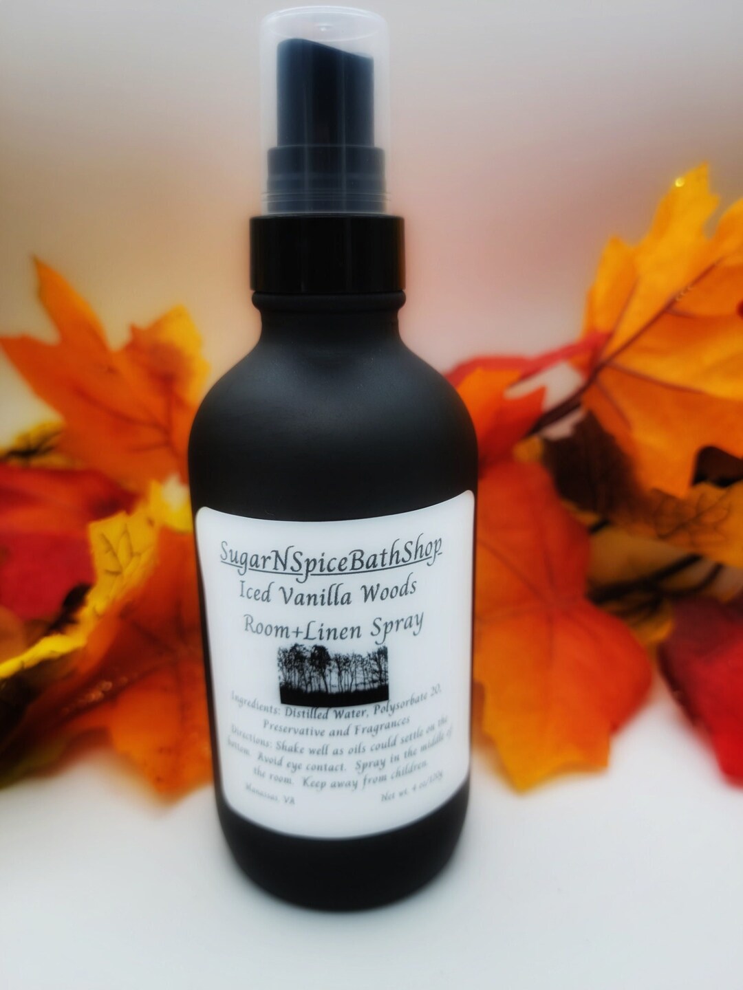 Iced Vanilla Woods Room and Linen Spray, Long Lasting Room Spray