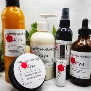 Arya | Ambery Musk and Patchouli Blend| Luxurious Unisex Scent | Whipped Body Butter, Shower Gel, and More | Perfect Gift Ideas
