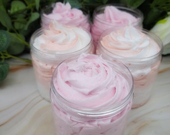 18+ New Whipped Sugar Scrub | Foaming Sugar Scrub| Vegan | Moisturizing Scrub |Exfoliate | Cleanse | Body Frosting | Pick Your Scent