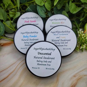 Pick Your Scent | Natural Deodorant Cream | Vegan Cruelty Free | Aluminum and Baking Soda Free | Stocking Stuffers