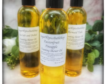 Foaming Shower Oil | Hydrating Shower Oil | Nourishing| Skin Soothing| Cleansing| Rejuvenating| Pick Your Scent