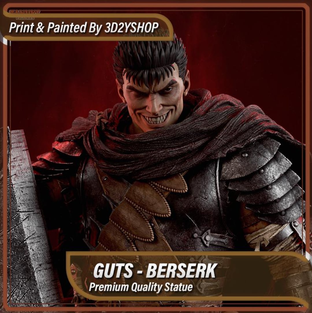 Guts - Bersek | Tanuki | Hand-painted Figure | Magnetized - Etsy