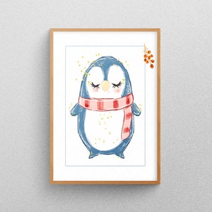 Adorable Penguin Nursery Art - Cute Penguin Printable and Wall Décor - for Your Little One&#39;s Animal Themed Nursery
