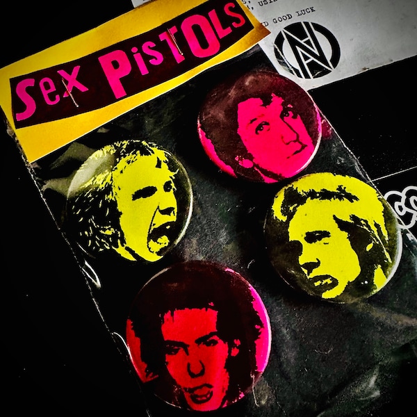 Paquete de insignias de Neon Sex Pistols