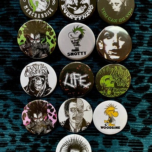 First Edition Individual 38mm Punk Badges